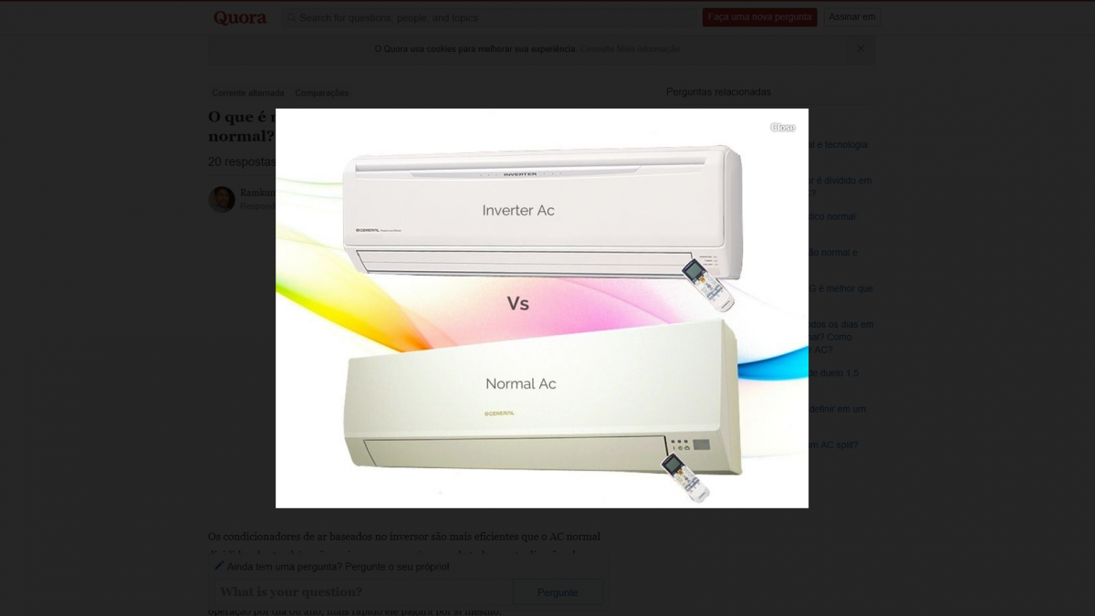ar condicionado inverter